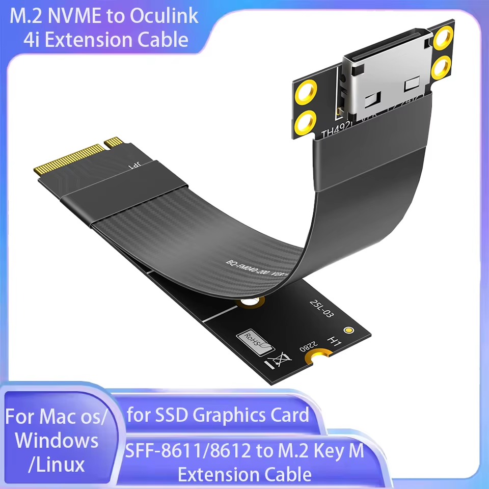 Oculink Egpu Mini Pc - M.2 NVME naar Oculink 4i verlengkabel,